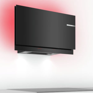 Bosch Wandesse Dunstabzug Design Klarglas schwarz LED Beleuchtung DWF97KS69