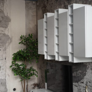 Nobilia Design Hängeschrank offener Schrank und Push-To-Open Funktion