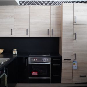 Nobilia Focus L-Küche modern hochwertig mit Elektrogeräten Echtholzfurnier