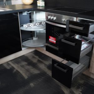 Nobilia Focus moderne Küche schwarz