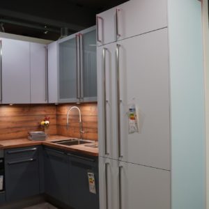 Burger Moderne Küche Cindy moderne Küche grau Edelstahl