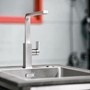 Burn Out Küche Armatur Edelstahl