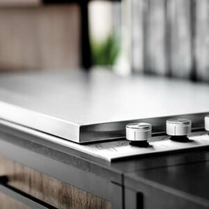 Burn Out Küche U-Form Dark Oak Grill