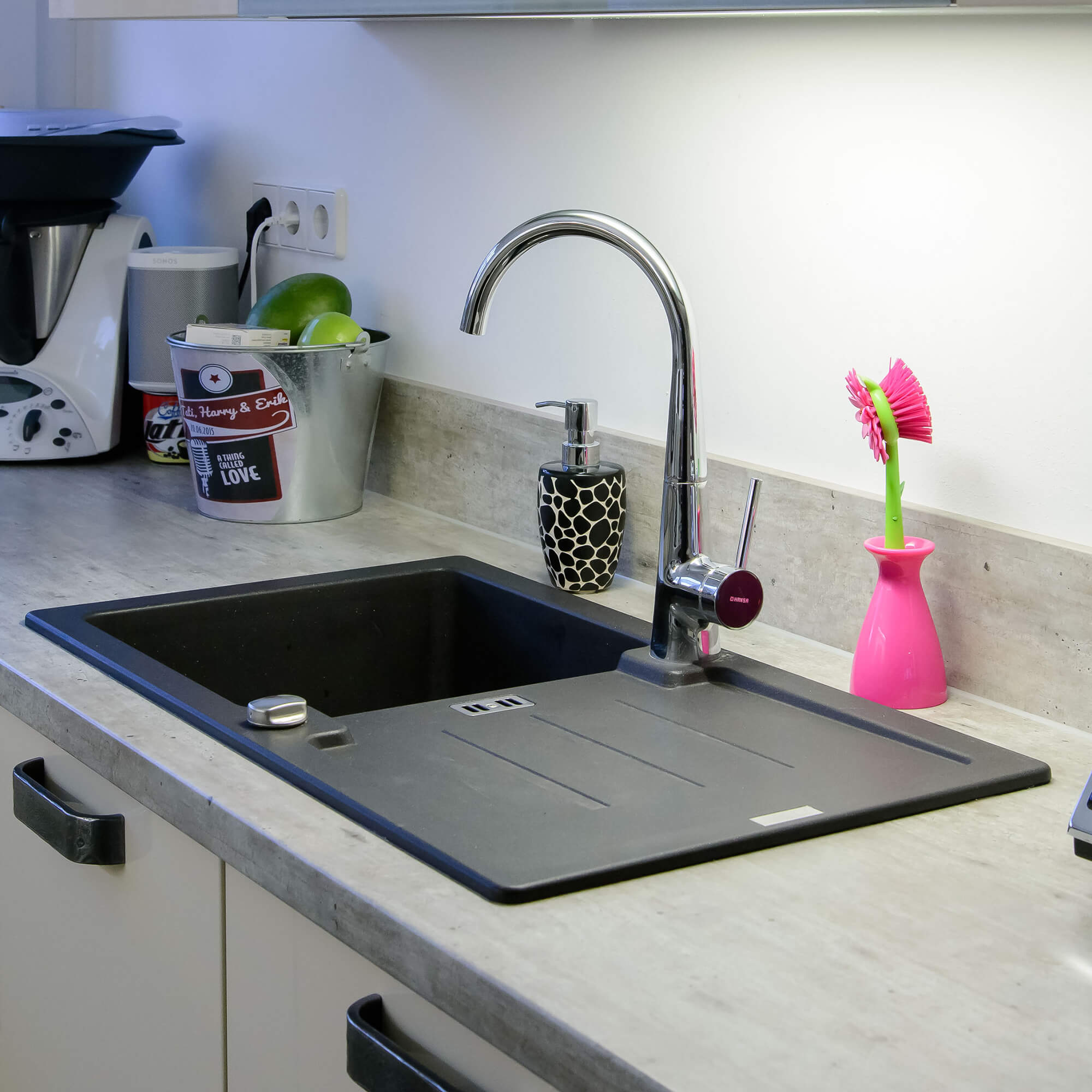 Franke Einbauspüle Silgranit schwarz modern