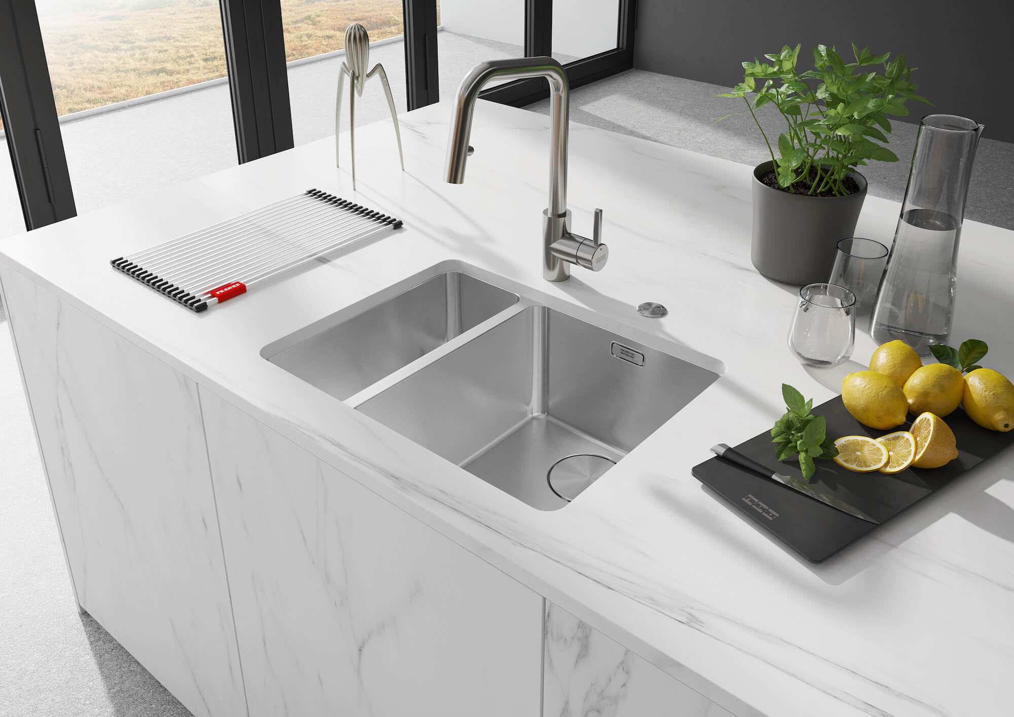 Franke Mythos Küchenspüle Zweibecken Edelstahl