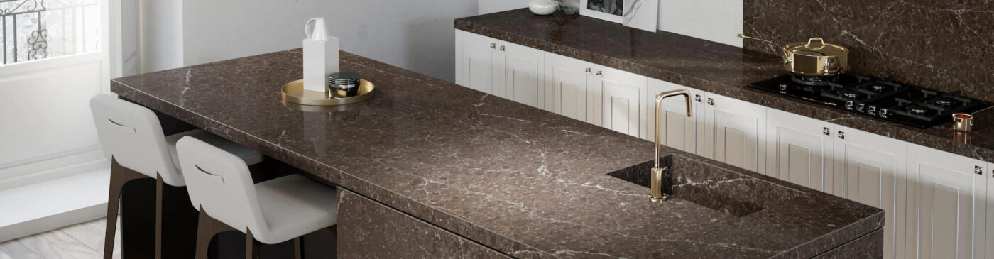 Cosentino Silestone Arbeitsplatte Emperor Marmor Optik