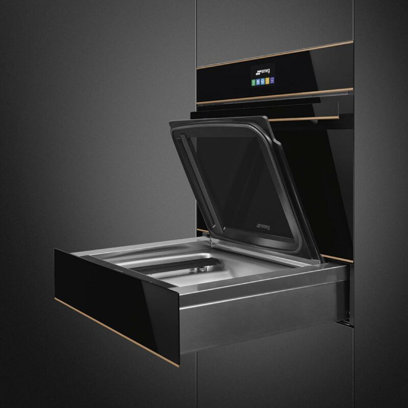 SMEG Vakuumierer Vakuumierschublade Design schwarz